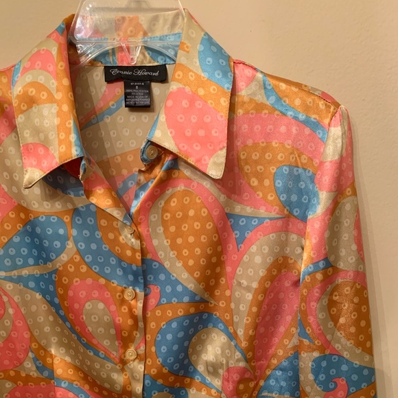 Connie Howard Vintage Style Pastel Button Down - Picture 2 of 3